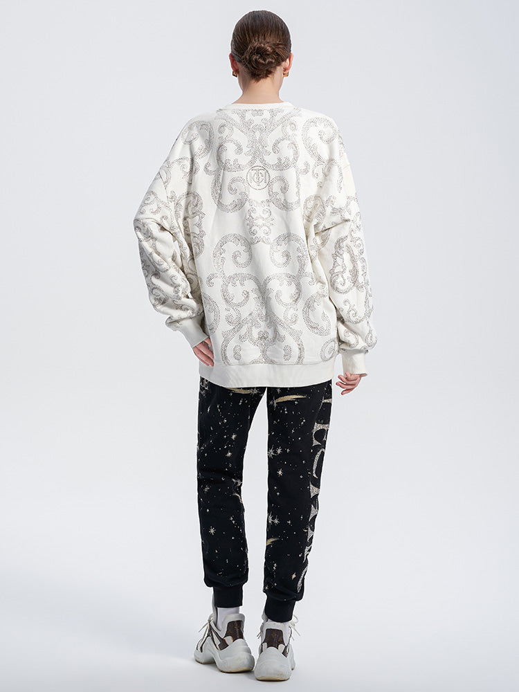 TCH Luxury Baroque Rhinestone Baby Dragon Sweatshirt