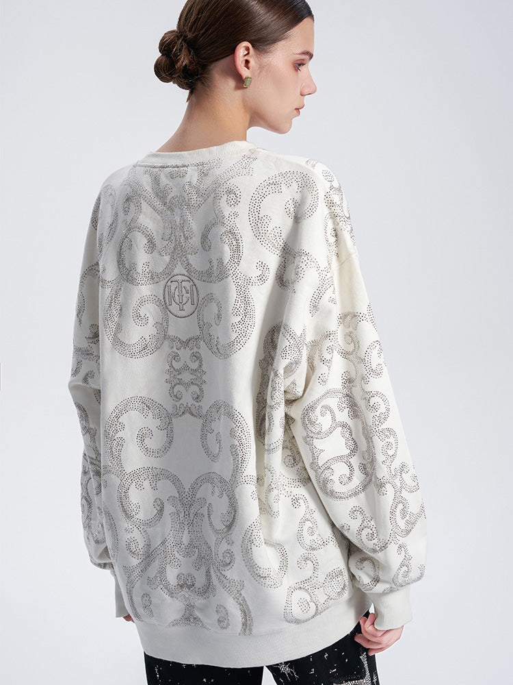 TCH Luxury Baroque Rhinestone Baby Dragon Sweatshirt