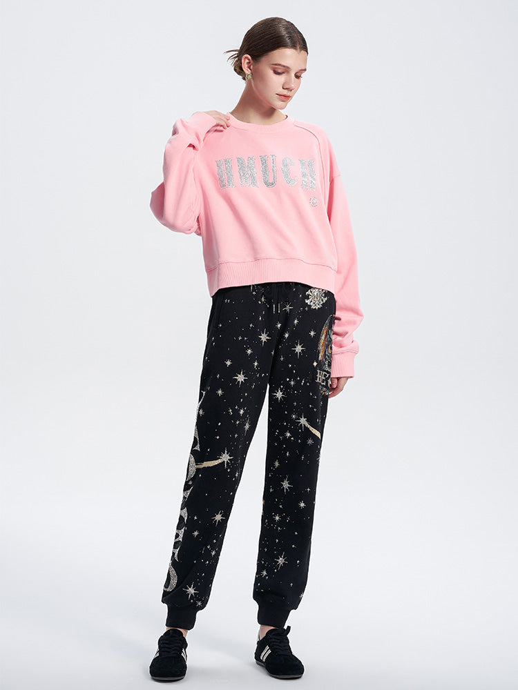 TCH All Over Star Rhinestone Graphic Jogger