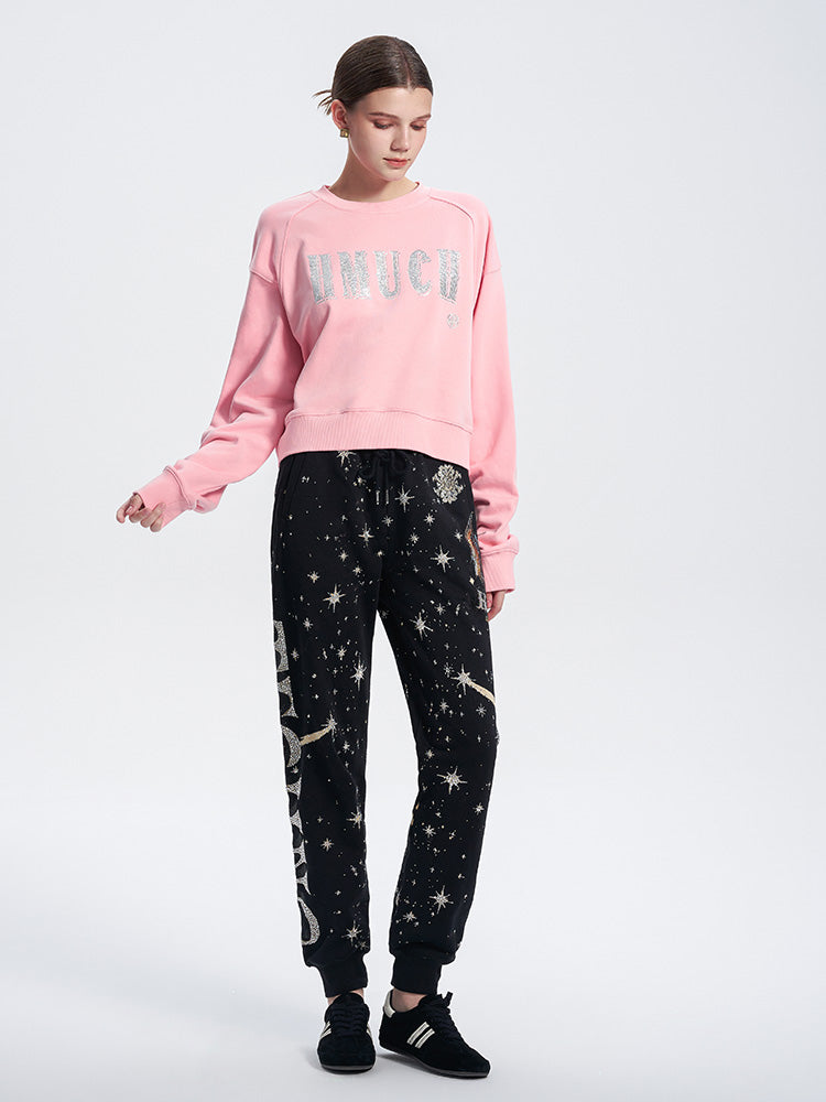 TCH All Over Star Rhinestone Graphic Jogger