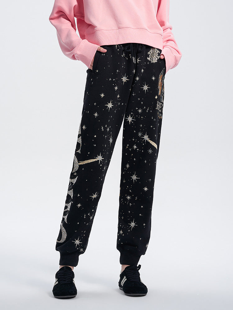 TCH All Over Star Rhinestone Graphic Jogger