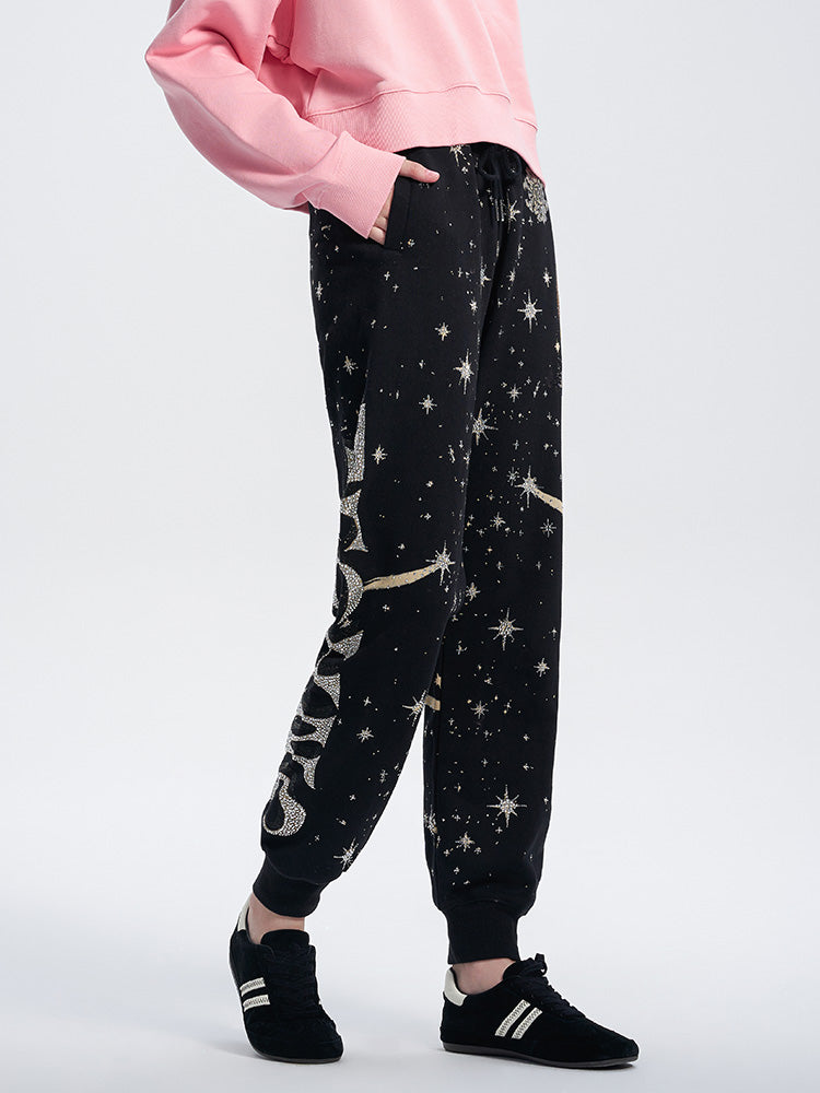 TCH All Over Star Rhinestone Graphic Jogger