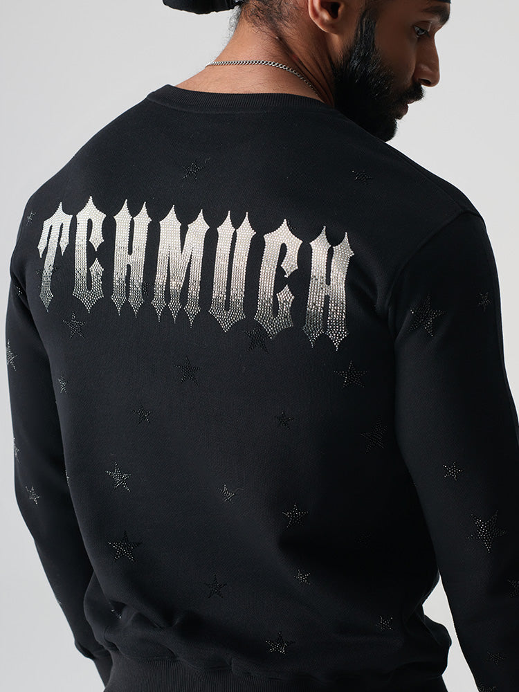 TCH Men's Graphic Rhinestone Long Sleeve Sweatshirt