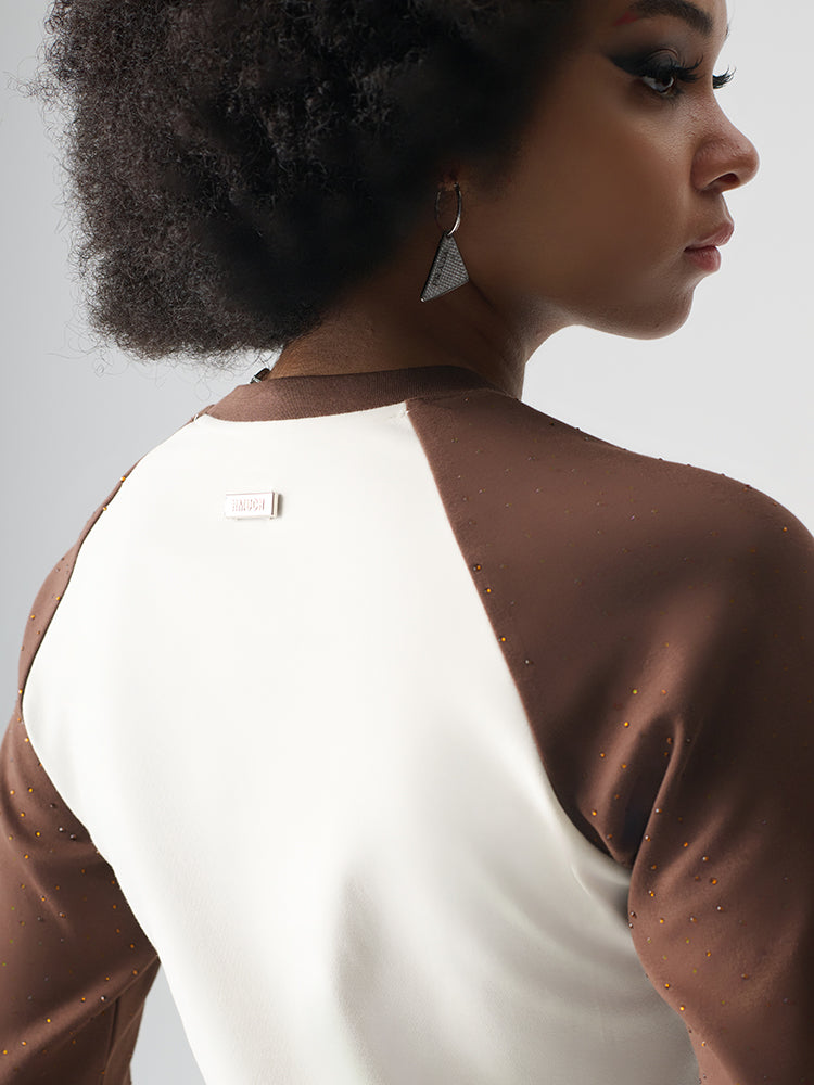 TCH Women's Patchwork Long Sleeve T-Shirt for Spring and Autumn