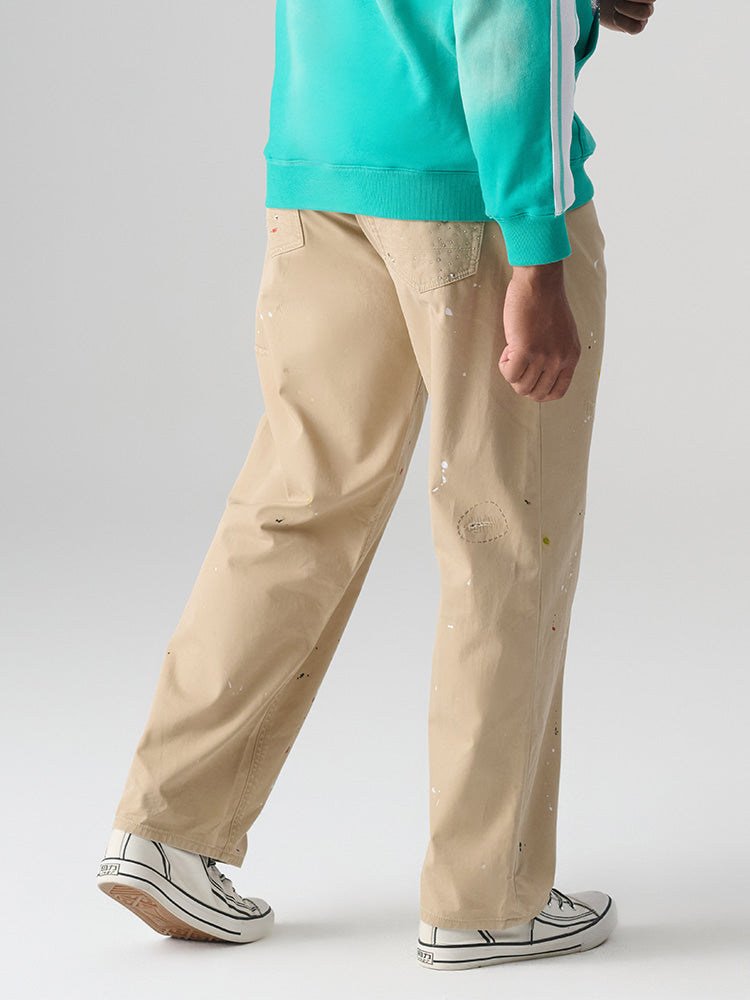 TCH Cartton Print Casual Balloon Leg Jeans