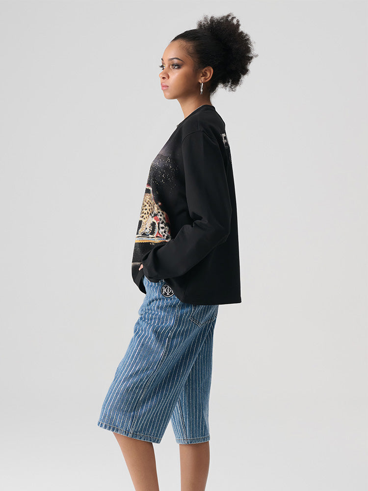 TCH Retro Rhinestone Unisex Graphic Pullover