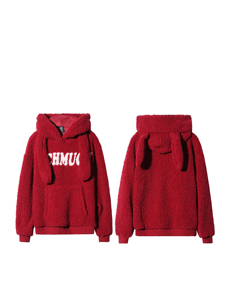 TCH Rhinestone Sherpa Hoodie Sweater