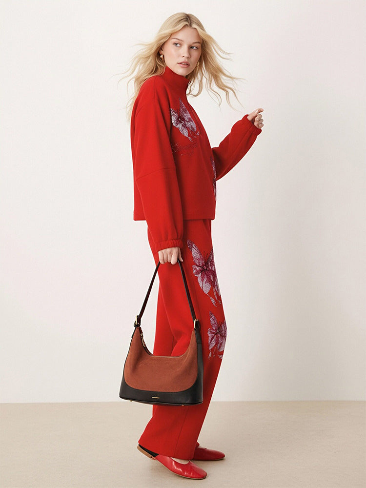 TCH Rhinestone Butterfly Two-Piece Set