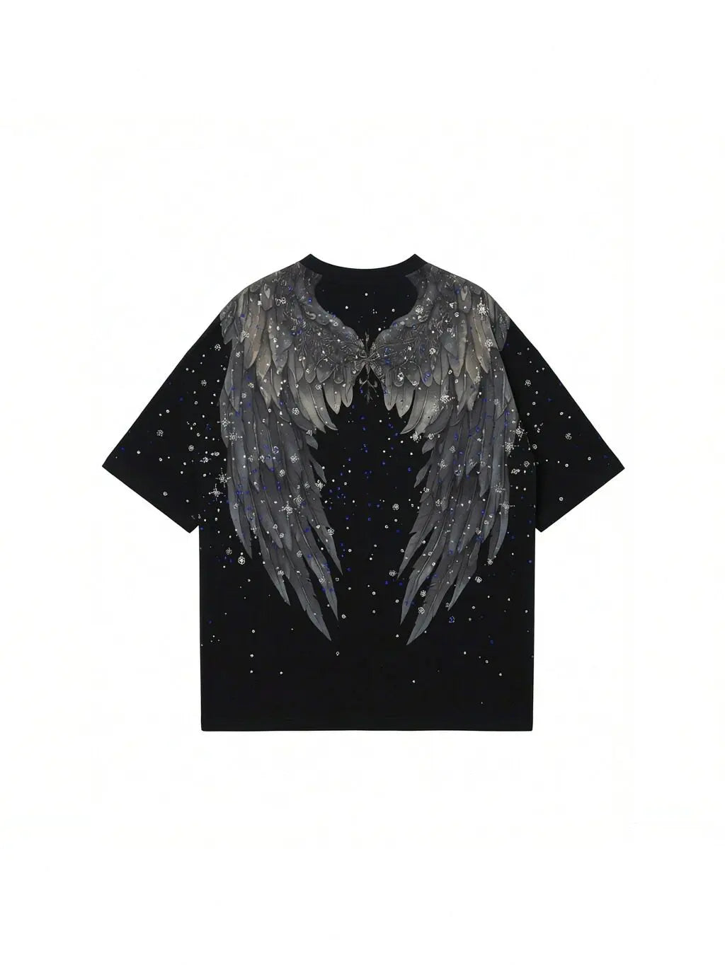 TCH Celestial Angel Wings Graphic Oversized T-Shirt