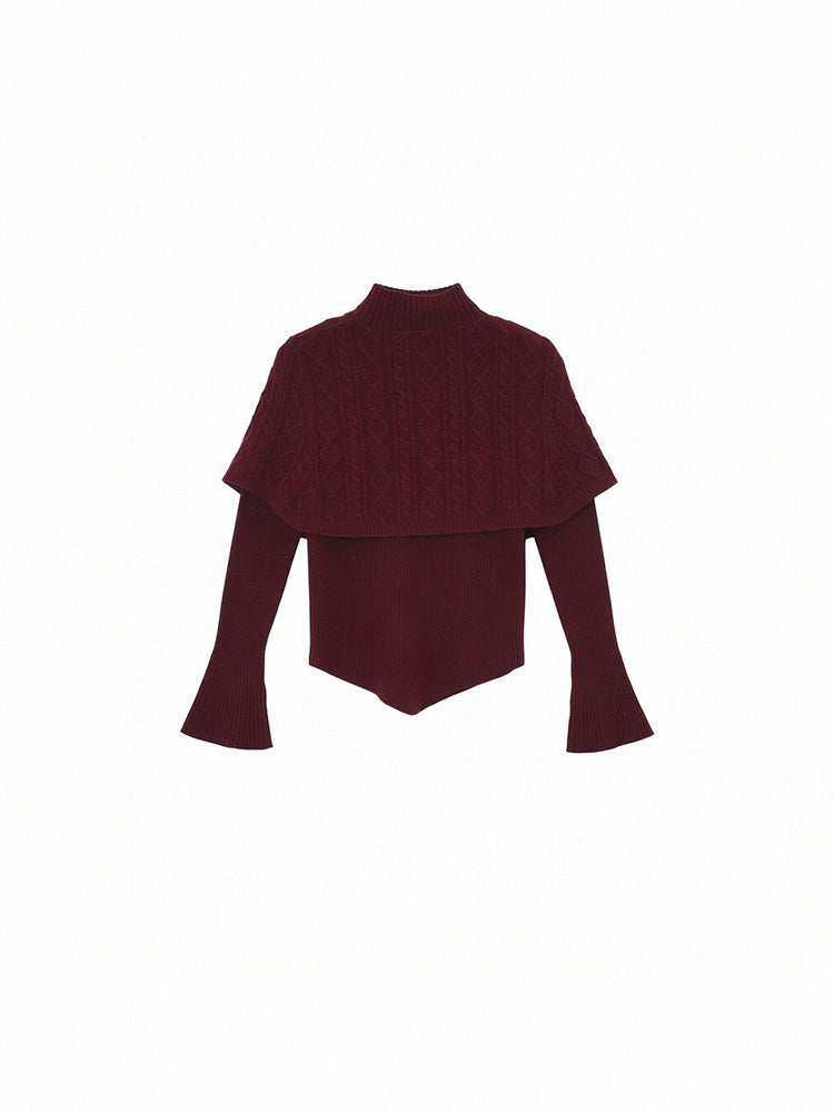 TCH Crystal Constellation Knit Cape Top