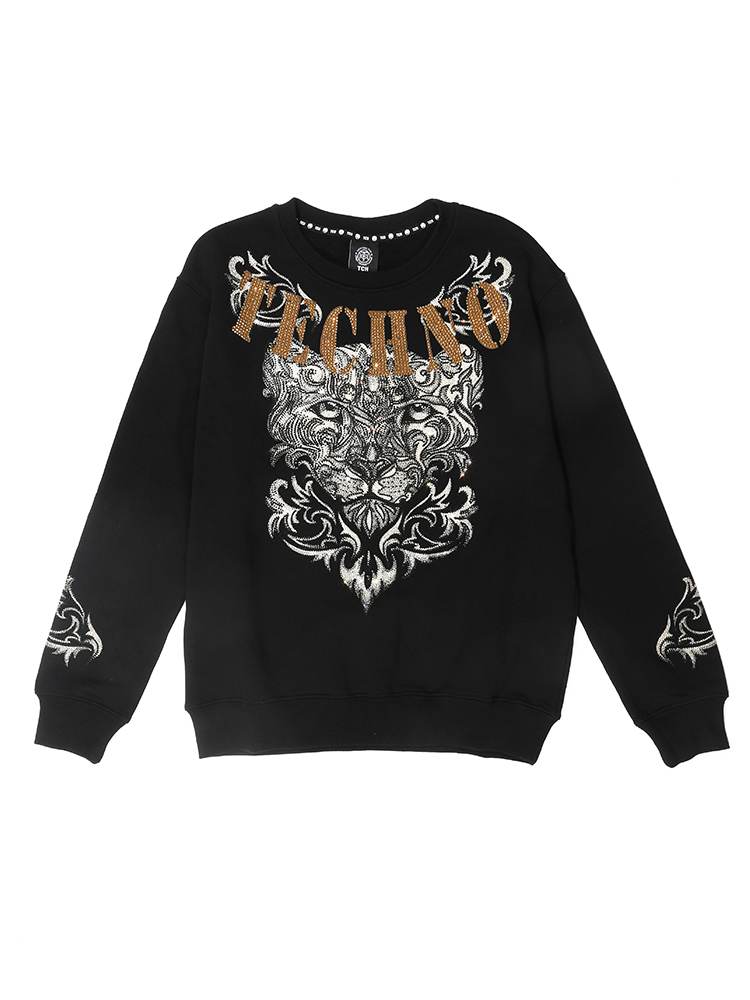 TCH Men's Hot Diamond Leopard Wing Sweatshirt