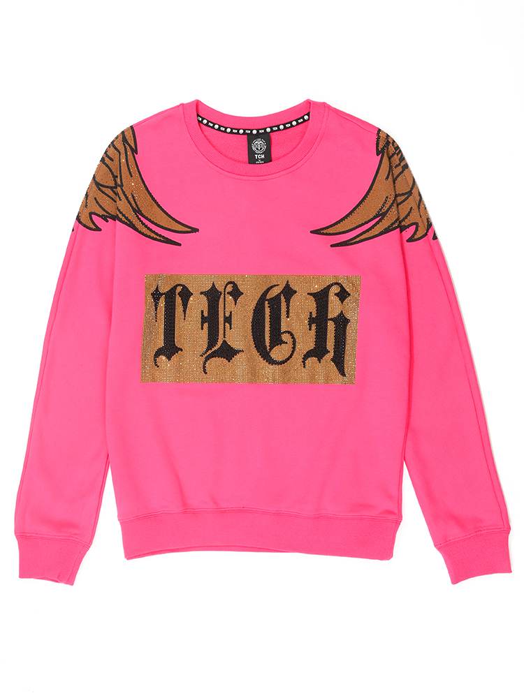 TCH Hot Diamond Wing Leopard Sweatshirt