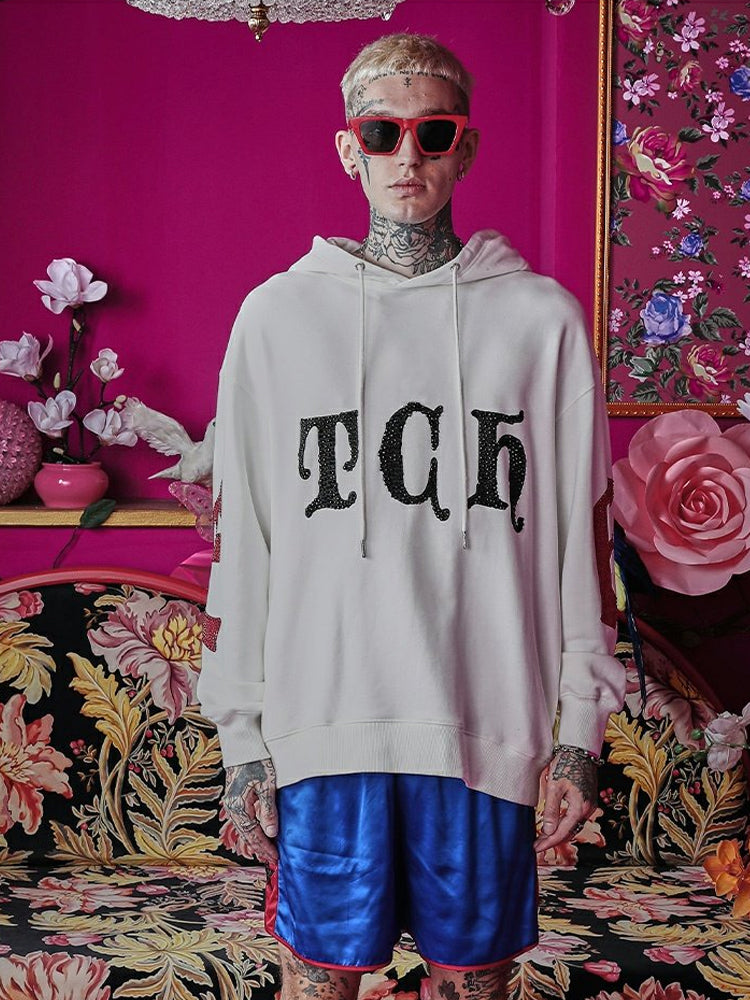 TCH Unisex Leopard Rhinestone Graphic Hoodie