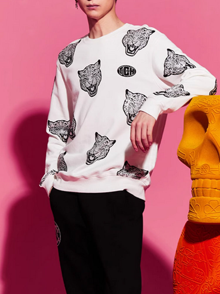 TCH Men's Graphic Rhinestone Sweatshirt Top