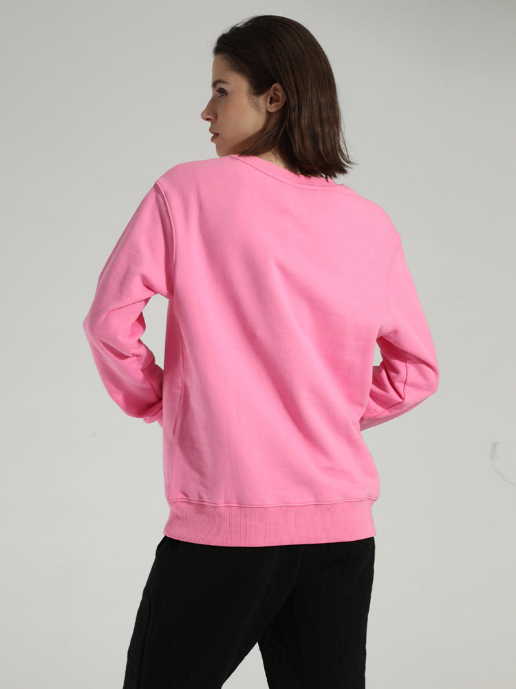 TCH Women's Graphics Rhinestone Pink Hoodie