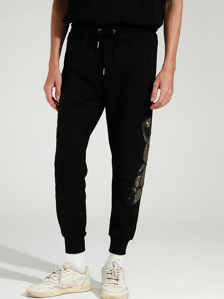 TCH Rhinestone Rabbit High Waist Pants