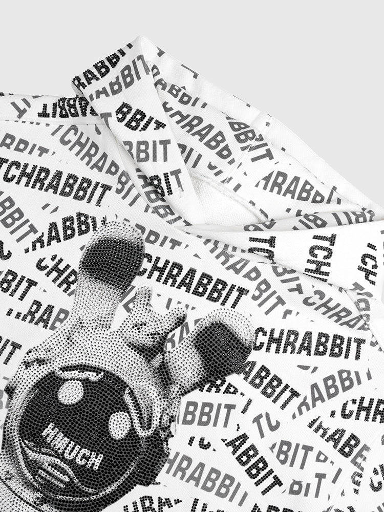 TCH Rhinestone Cartoon Pullover Hoodie