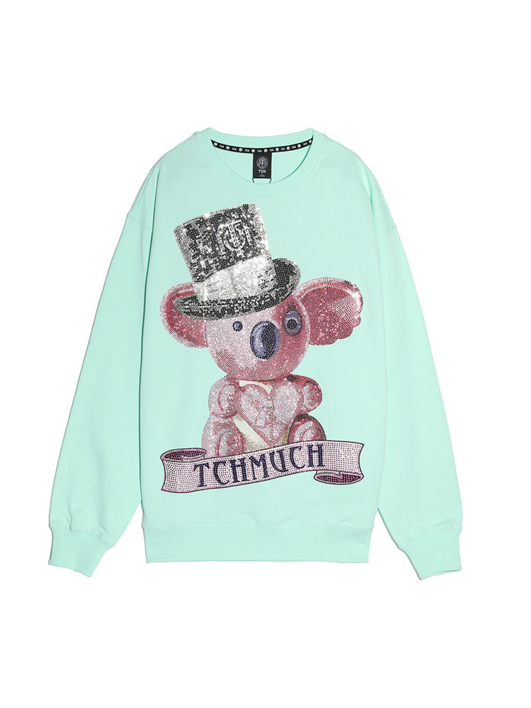 TCH Cotton Rhinestone Koala Unisex Sweatshirt