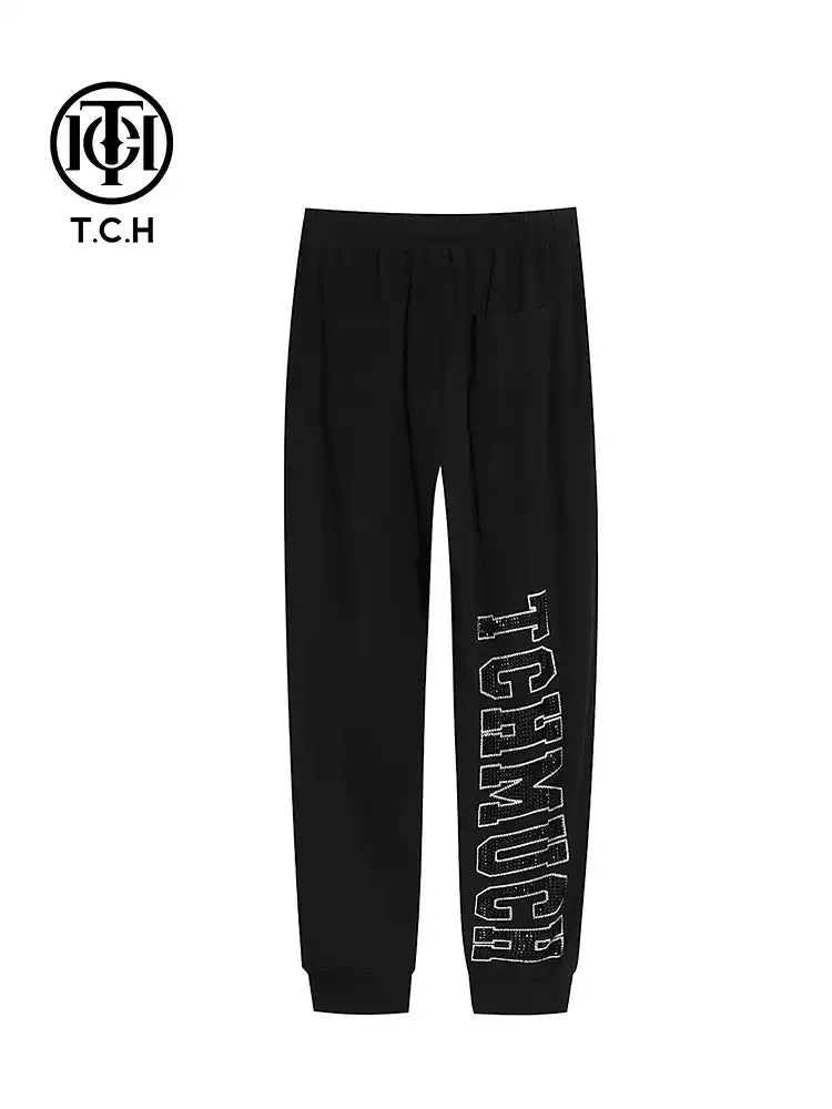 TCH Graphics Leopard Rhinestone Long Pants