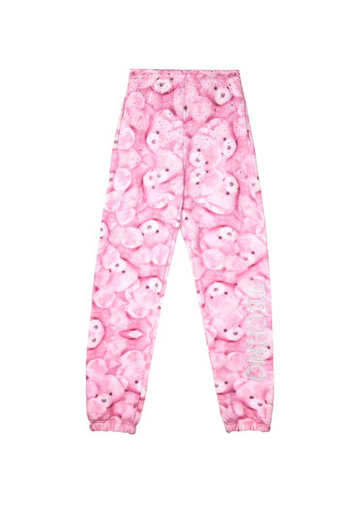 TCH Rhinestone Teddy Tie Dye 2 Piece Top& Pants Loungewear Set