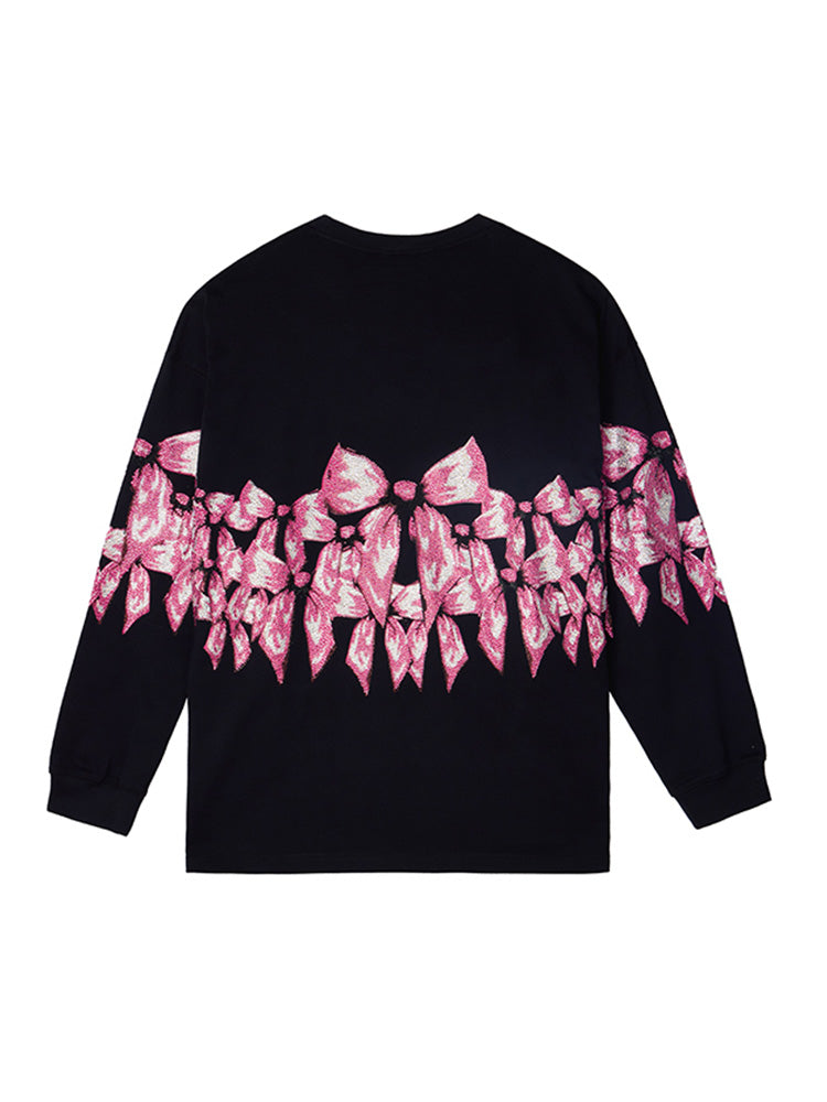 TCH Graphic Rhinestone Bow Unisex Sweatshirt
