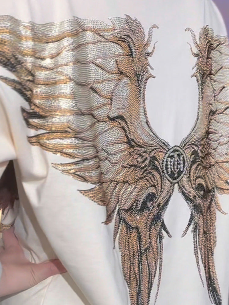 TCH Dragon Rhinestone Bling Trendy T-shirt /Oversized Hoodie