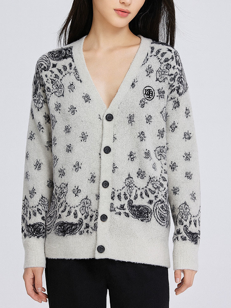 TCH Rhinestone Graphic Sparkle Knit Cardigan