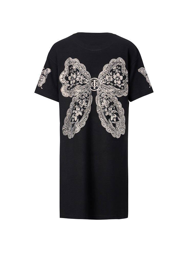 TCH Pre-Sale Rhinestone Bows Butterfly Mini Dress