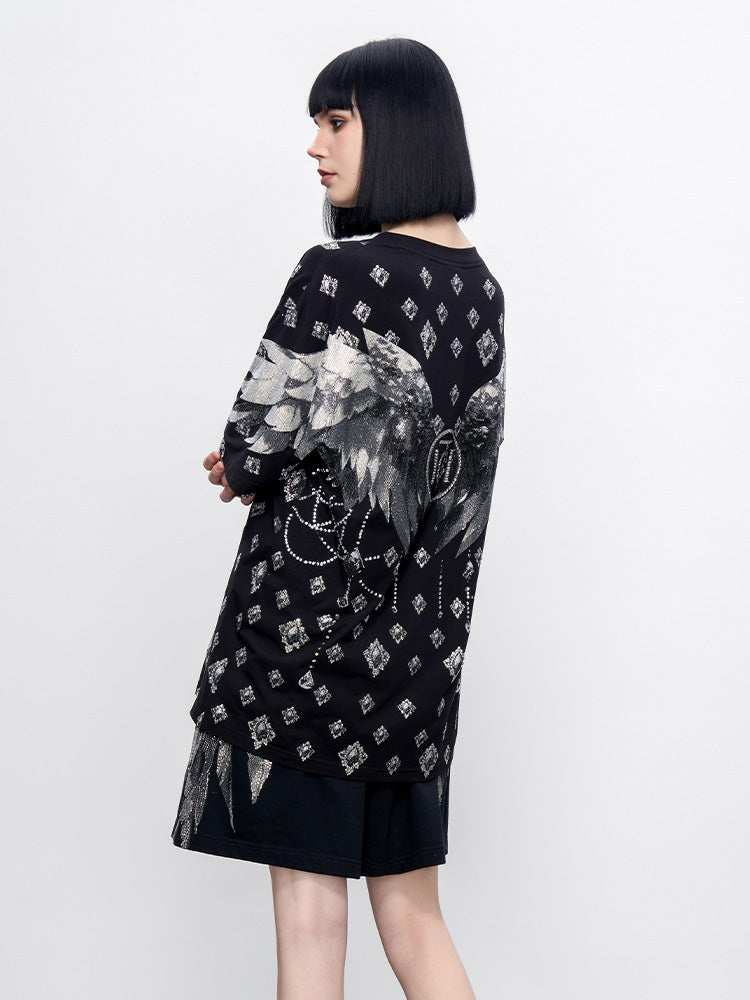 TCH Pre-Sale Wings Sparkle Crystal Graphic T-Shirt