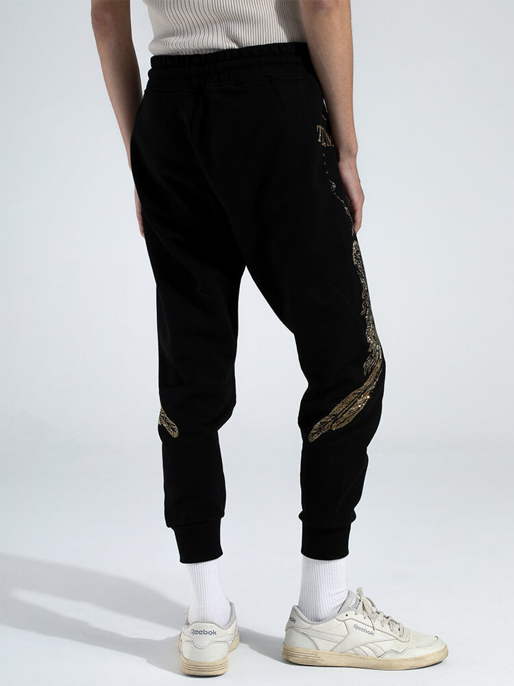 TCH Men's Angel Wings Hot Diamond Joggers