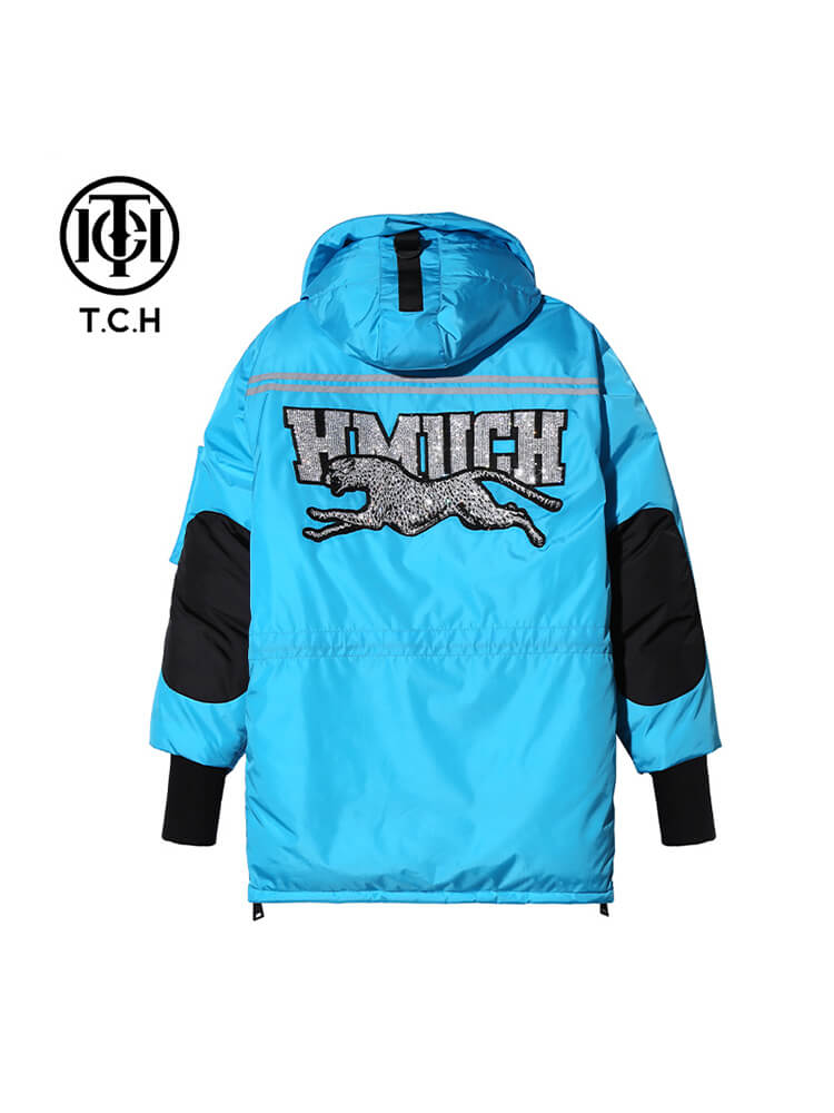 TCH Unisex Rhinestone Thickened Down Jacket