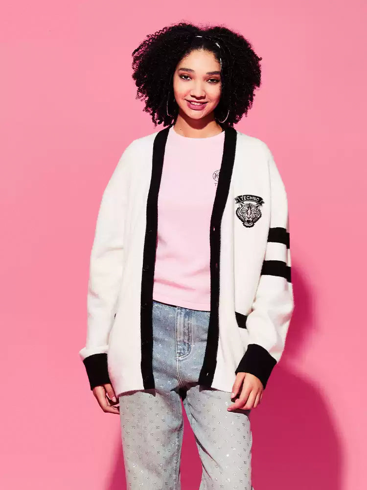 TCH Women's Rhinestone Knitted Cardigan