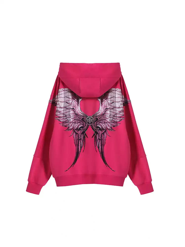 TCH Dragon Rhinestone Bling Trendy T-shirt /Oversized Hoodie