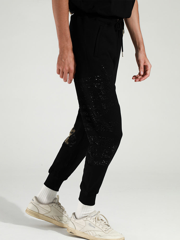 TCH Rhinestone Rabbit High Waist Pants