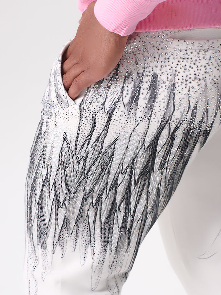 TCH Loose fit mid-rise elasticated casual pants