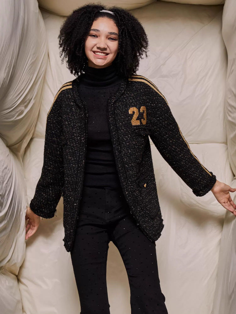 TCH Rhinestone Graphic Drama Work Jacket