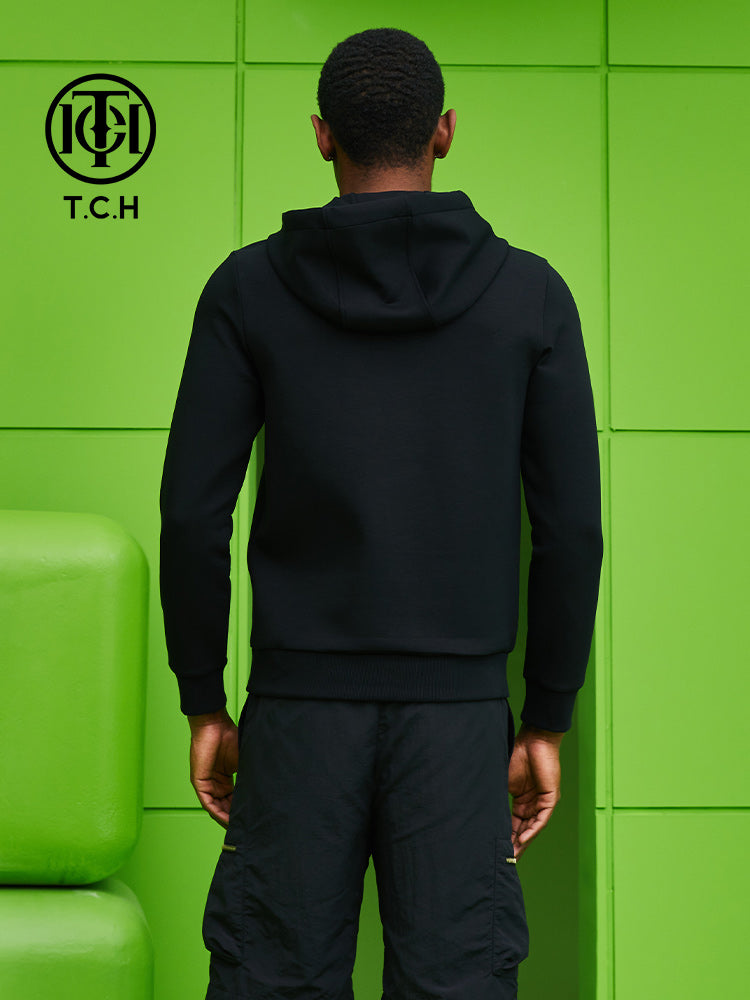 TCH Rhineston Graphic Cotton Pullover Hoodie