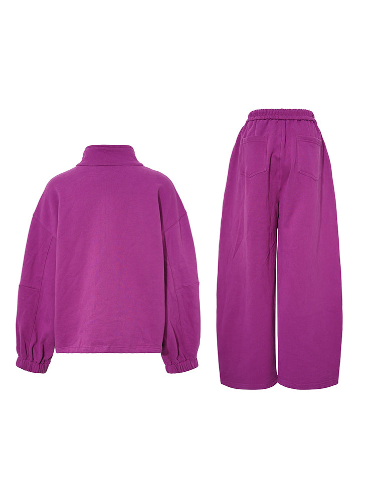 TCH Rhinestone Firework Half-Zip Lounge Set