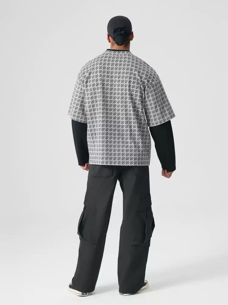 TCH Rhinestone Oversize Ripstop Convertible Cargo Pants