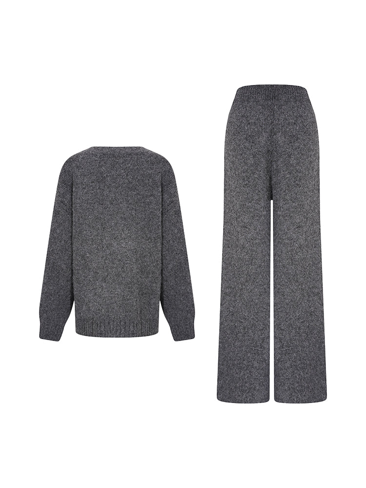 TCH Crystal Floral Embellished Knit Scarf Set