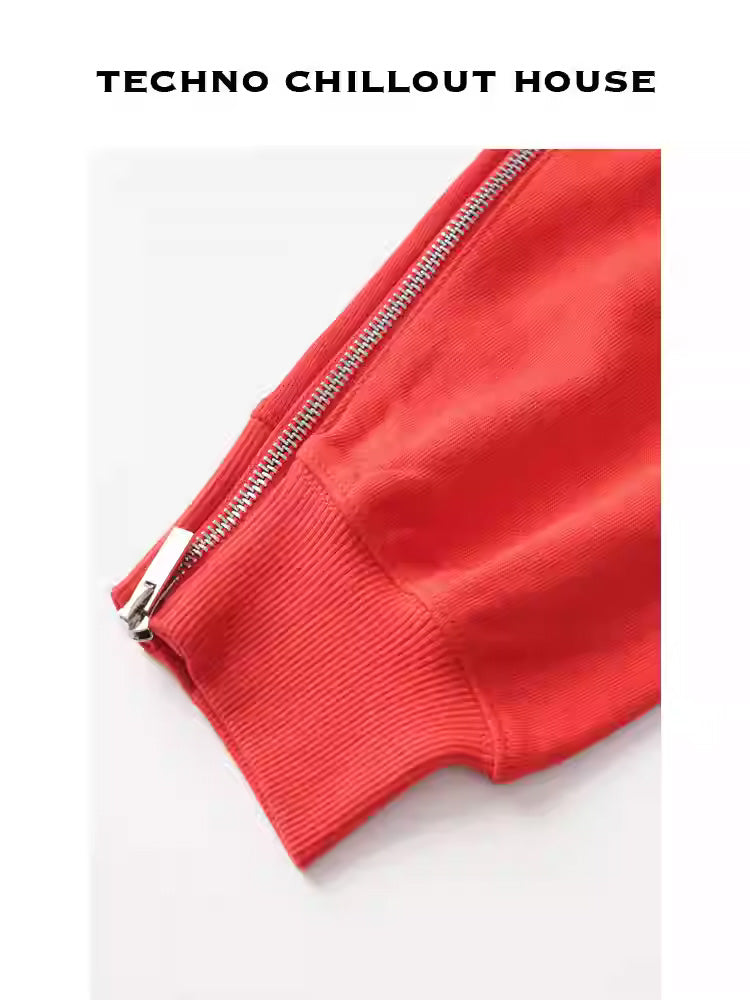 TCH Rhinestone-Embellished Zipper Hoodie