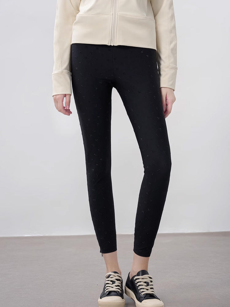 TCH Sparkling Rhinestone Graphic Slim fit Leggings