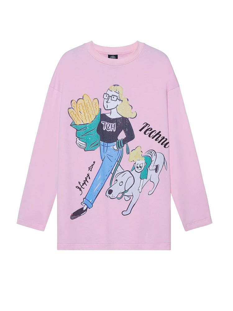 TCH Causal Rhinestone Graphic Sparkle Top