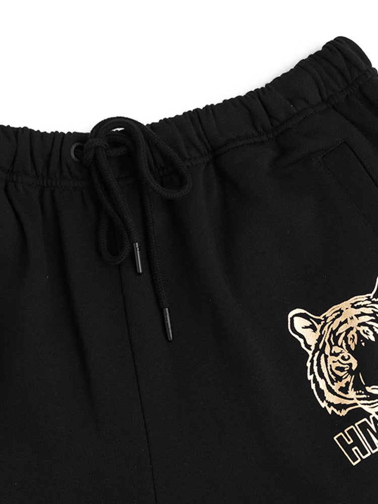 TCH Wings Print Black Track Shorts