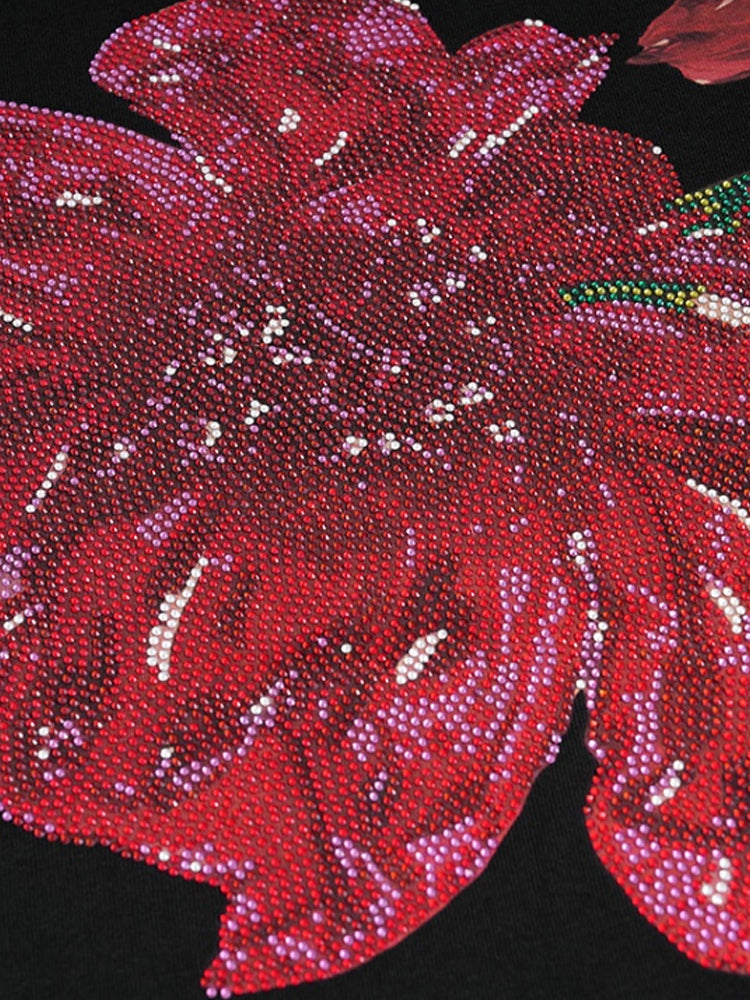 TCH Unisex Allover Flower Print Sparkle T-shirt