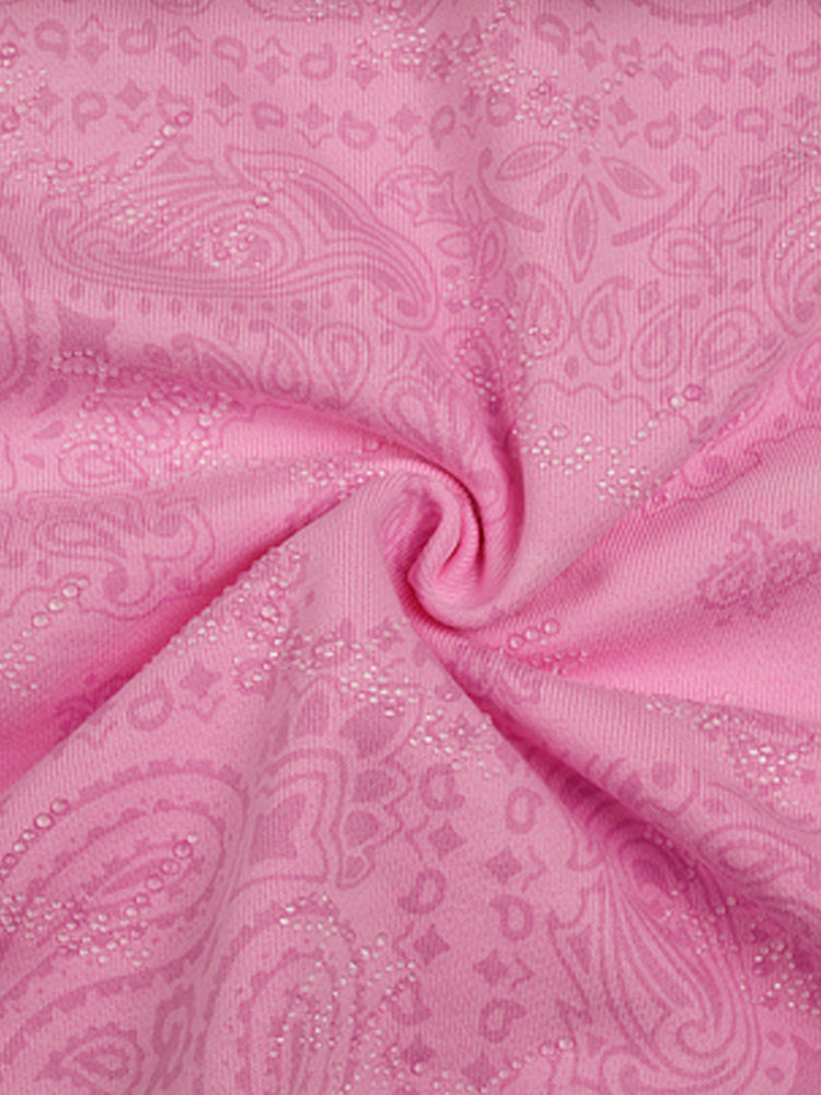 TCH Men's Graphic Rhinestones Pink Sweatshirt