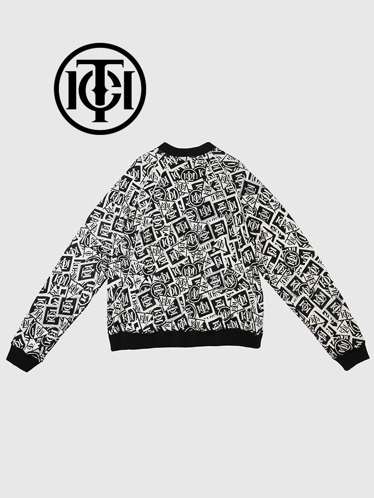 TCH Rhinestone Logo Printed Jacket