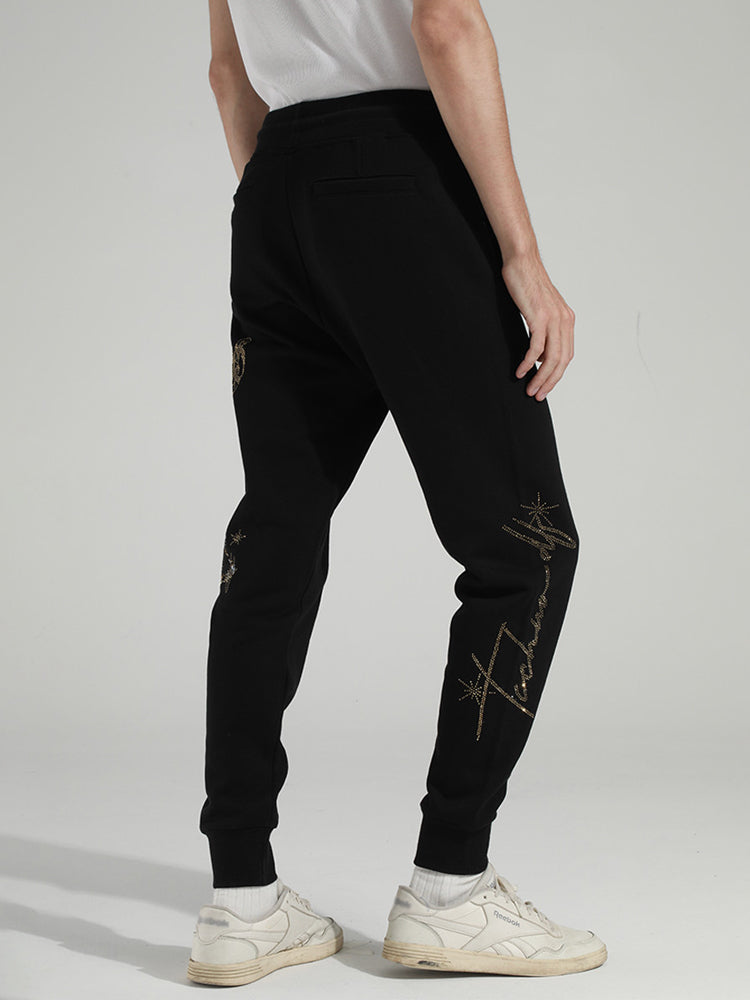 TCH Rhinestone Graphic Regular fit Sweatpants