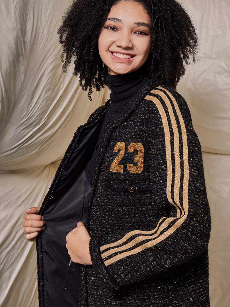 TCH Rhinestone Graphic Drama Work Jacket