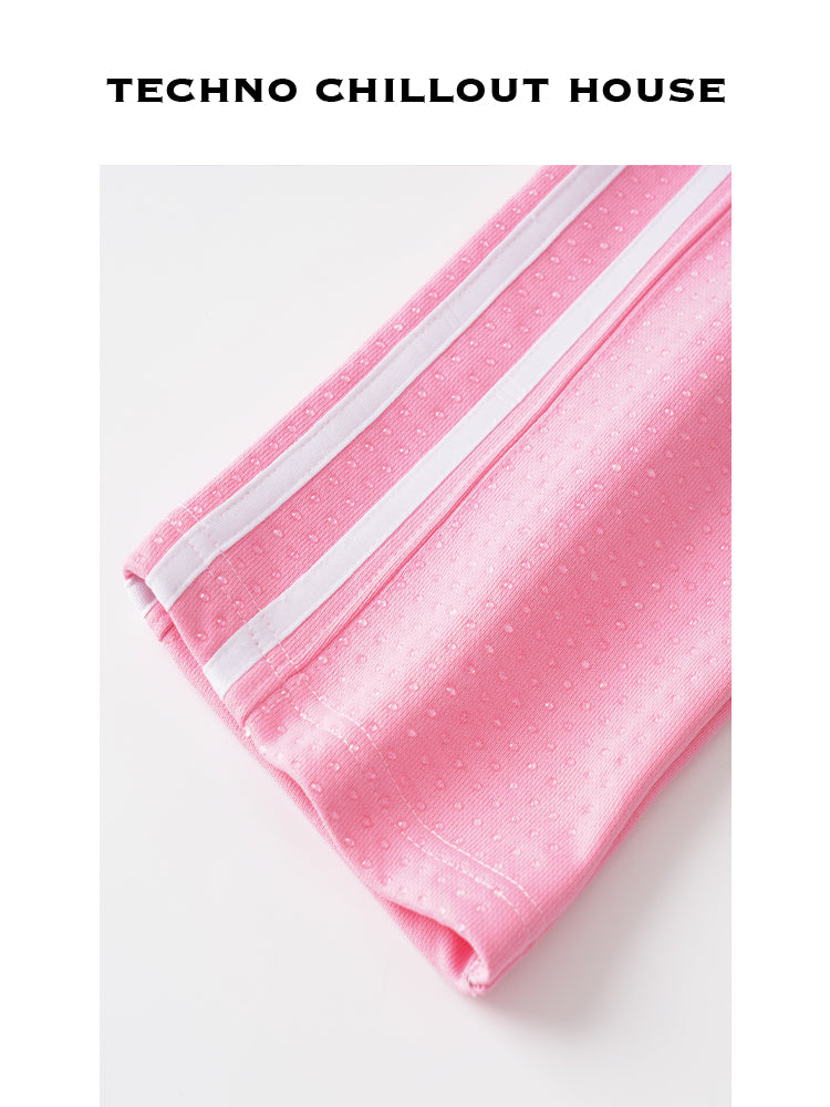 TCH Rhinestone Pink Leopard Cropped Sweatshirt